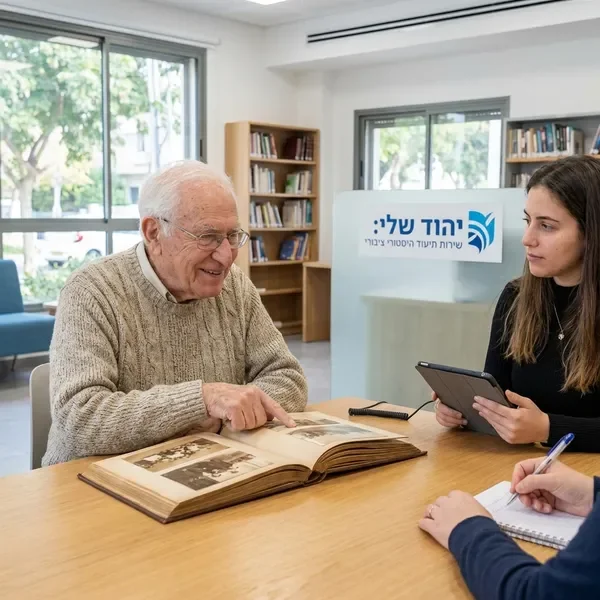 תושב ותיק מספר סיפורים מההיסטוריה של יהוד